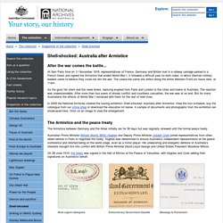 Shell-shocked: Australia after Armistice – National Archives of Australia