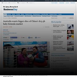 Australia wants bigger slice of China's $13.3b baby formula market