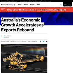 Australia's Economic Growth Accelerates as Exports Rebound