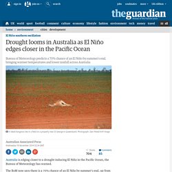 Drought looms in Australia as El Niño edges closer in the Pacific Ocean