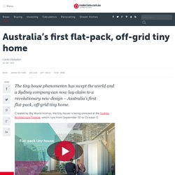 Australia's First Flat-Pack, Off-Grid Tiny Home