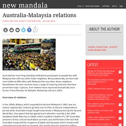 Australia-Malaysia relations