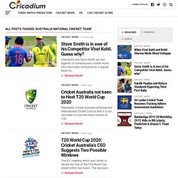 Australia National Cricket Team News, Squad, and, Matches