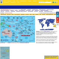 Australia Map, Atlas of Australia, Australia Cities States Deserts Territories