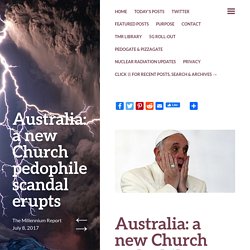 Australia: a new Church pedophile scandal erupts
