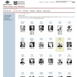 Australia's PMs - Australia's Prime Ministers