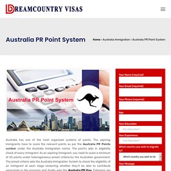 Australia PR Points system