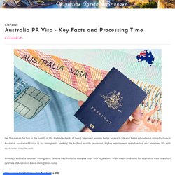 Australia PR Visa - Key Facts and Processing Time - Migration Agents in Brisbane