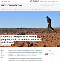 Australia's UN report card: making progress, could do better on inequality and climate