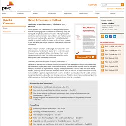 PwC Australia - RETAIL & CONSUMER - Publications - Outlook