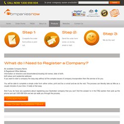 Company Name Registration Online