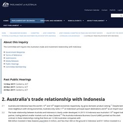 2. Australia's trade relationship with Indonesia