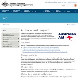 Australia's aid program