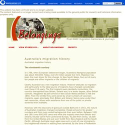 Australia’s migration history - from 'White Australia' to multiculturalism