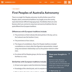 First Peoples of Australia Astronomy - Scienceworks