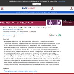 A case of being the same? Australia and New Zealand’s reading in focus - Megan C. Chamberlain, Emma J. Medina, 2020