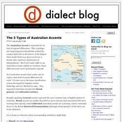 The 3 Types of Australian Accents