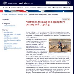 Australian farming and agriculture – grazing and cropping