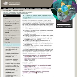 FOODmap: An analysis of the Australian food supply chain