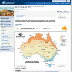 Australian Climate Averages - Climate classifications