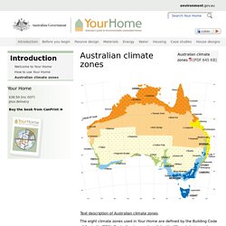 Australian climate zones