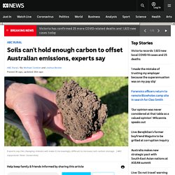 Soils can't hold enough carbon to offset Australian emissions, experts say