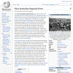 First Australian Imperial Force