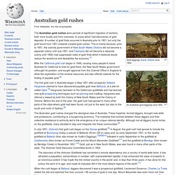 Australian gold rushes