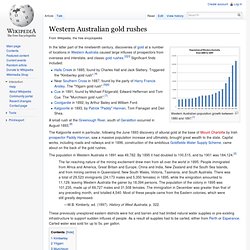 Western Australian gold rushes
