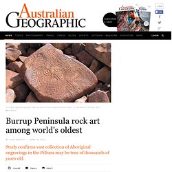 Burrup Peninsula rock art among world's oldest