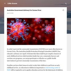 Australian Government Advisory For Corona Virus