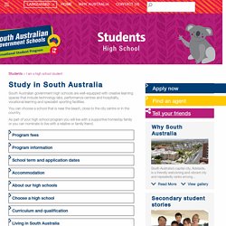 Study High School in SA - South Australian Government Schools