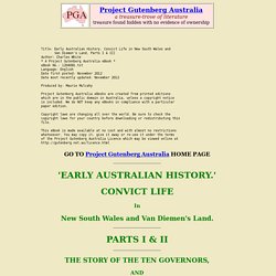 Early Australian History, by Charles White