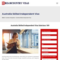 Australian Skilled Independent Visa (Subclass 189)