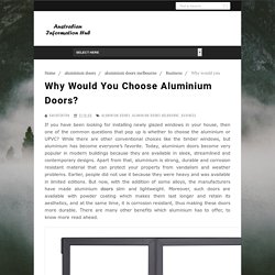 Choose the Best Aluminium Doors