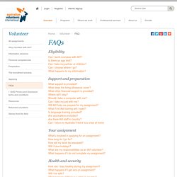Australian Volunteers International - FAQs