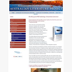 Macquarie PEN Anthology of Australian Literature Project