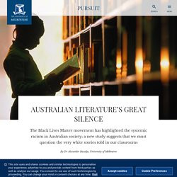 Australian literature’s great silence