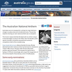 The Australian National Anthem