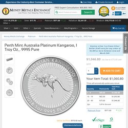 Buy 1 Oz Australian Platinum Kangaroo Coins Perth Mint Bullion · Money Metals®