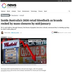161 shops gone in weeks: Why are Australian retail stores collapsing?