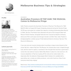 Australian Premiere Of TOP GUN! THE MUSICAL Comes to Melbourne Fringe - Melbourne Business Tips & Strategies