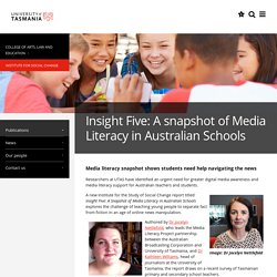 Insight Five: A snapshot of Media Literacy in Australian Schools - Institute for Social Change