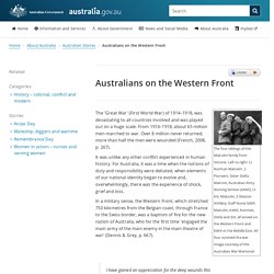 Australians on the Western Front