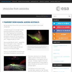 Teardrop from Heaven: Aurora Australis