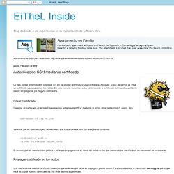EiTheL Inside: Autenticación SSH mediante certificado.