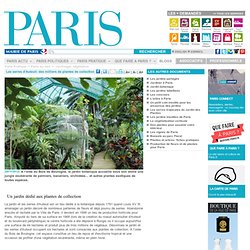 Les serres d'Auteuil: des milliers de plantes de collection