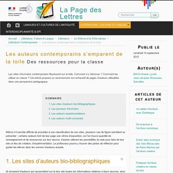 Les auteurs contemporains s'emparent de la toile
