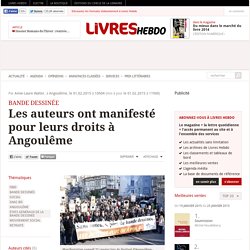 Les auteurs ont manifesté pour leurs droits à Angoulême