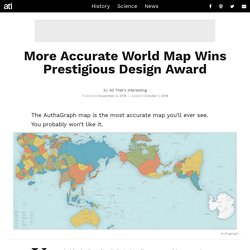 AuthaGraph Map, The World's Most Accurate Map, Wins Prestigious Design Award